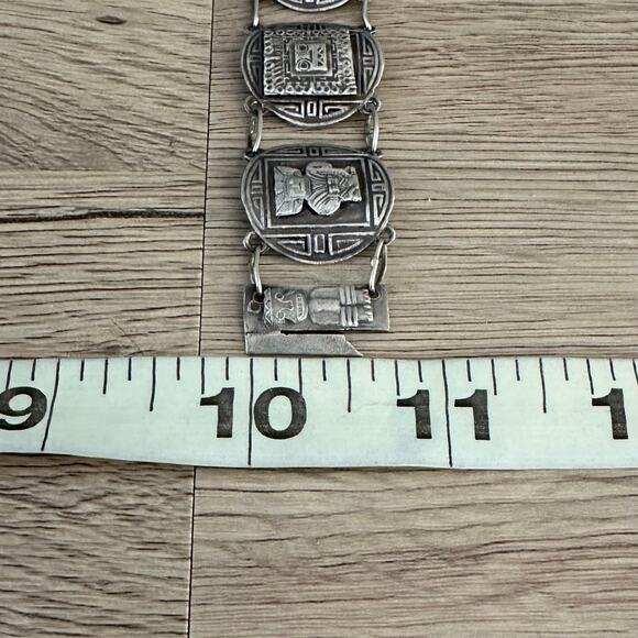 Vintage 900 Silver Industria Peruana Bracelet - Picture 11 of 11